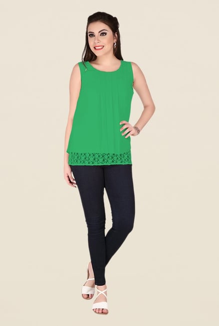 Soie Green Solid Top Soie Green Solid Top
