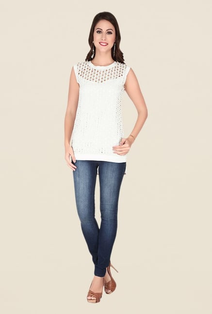 Soie Off White Lace Top Soie Off White Lace Top