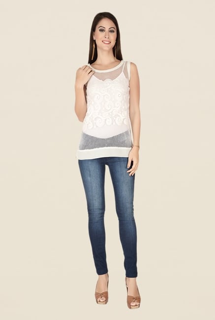 Soie Off White Lace Top Soie Off White Lace Top