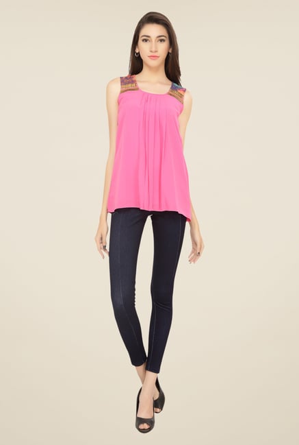 Soie Pink Solid Top Soie Pink Solid Top