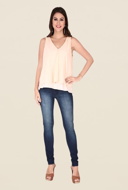 Soie Beige Solid Top Soie Beige Solid Top