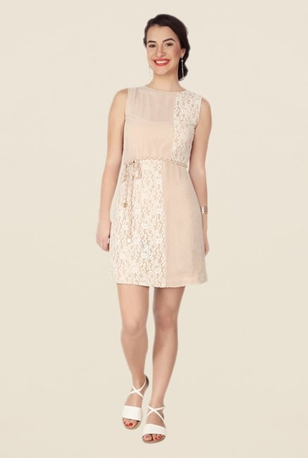 Soie Beige Lace Dress Soie Beige Lace Dress