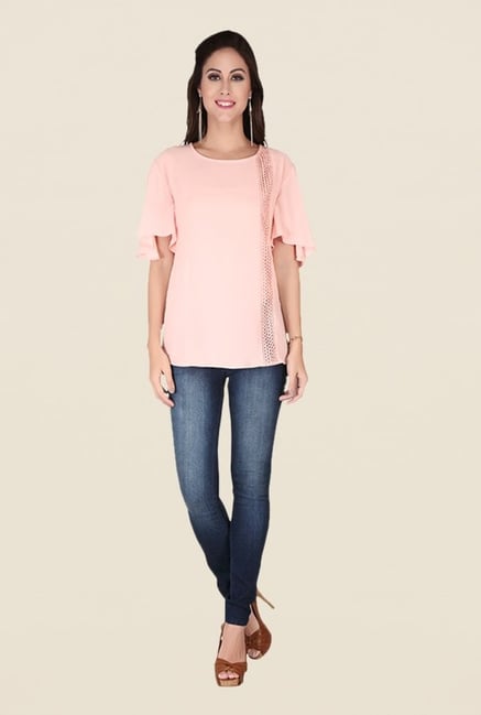 Soie Blush Pink Lace Top Soie Blush Pink Lace Top