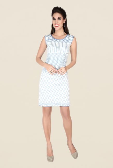 Soie White Printed Dress Soie White Printed Dress