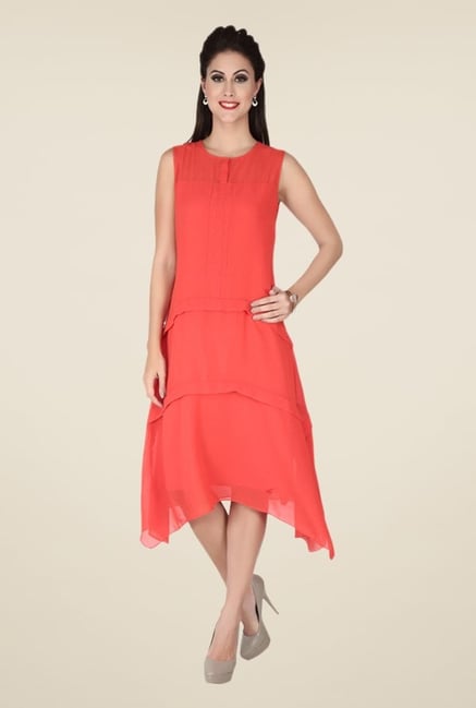 Soie Coral Solid Dress Soie Coral Solid Dress