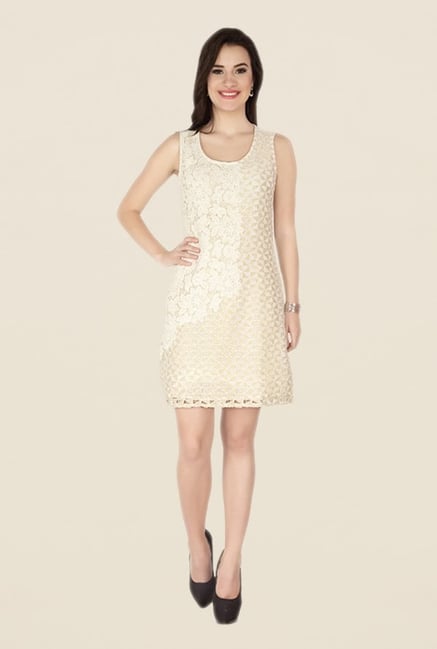 Soie Beige Embroidered Dress Soie Beige Embroidered Dress