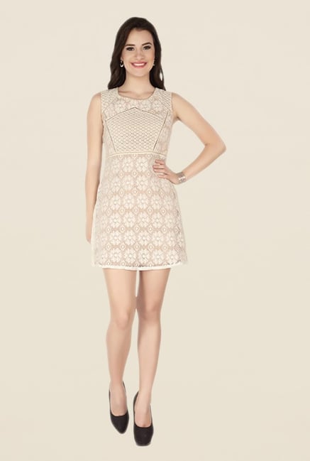 Soie Beige Lace Dress Soie Beige Lace Dress