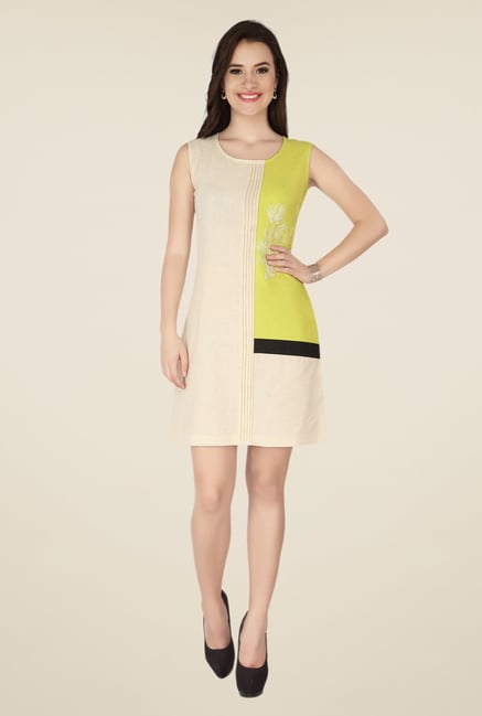 Soie Cream Embroidered Dress Soie Cream Embroidered Dress
