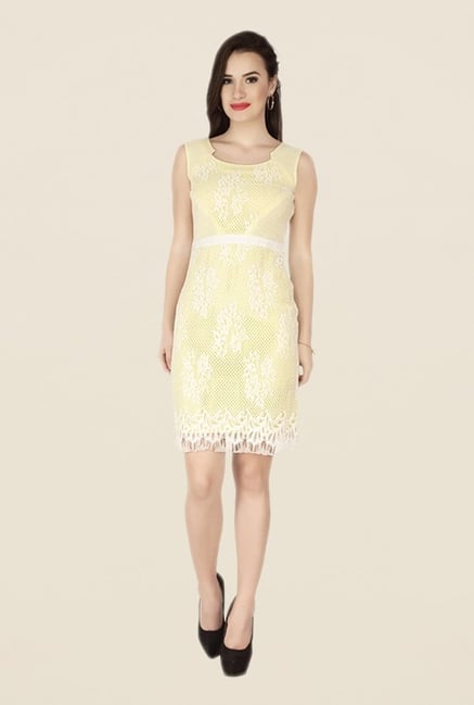 Soie Yellow Embroidered Dress Soie Yellow Embroidered Dress