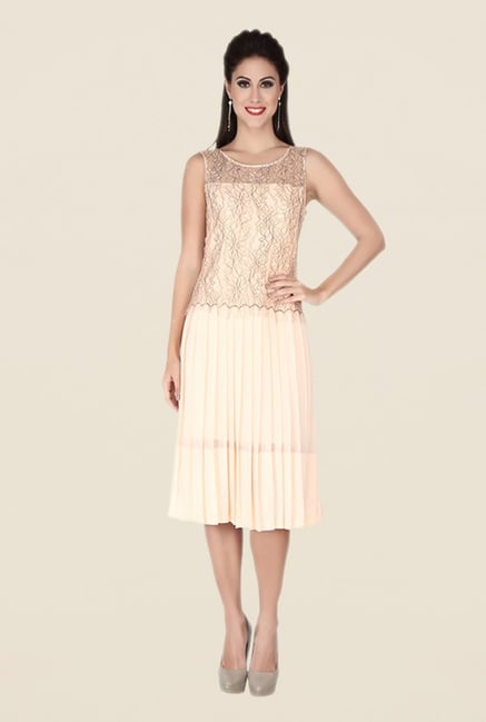 Soie Peach Printed Dress Soie Peach Printed Dress