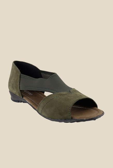 Metro Olive Green Casual Sandals Metro Olive Green Casual Sandals