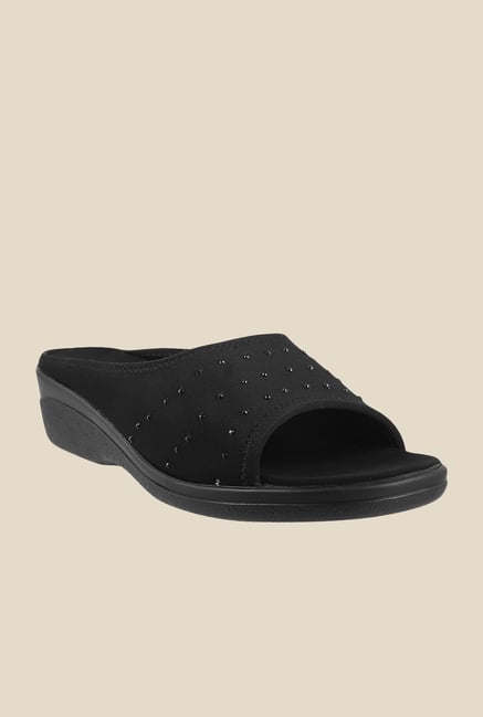 Metro Black Wedge Heeled Sandals Metro Black Wedge Heeled Sandals