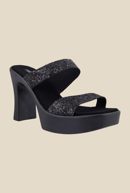 Metro Black Block Heeled Sandals Metro Black Block Heeled Sandals