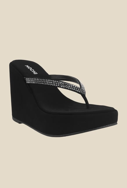 Mochi Black Thong Sandals Mochi Black Thong Sandals