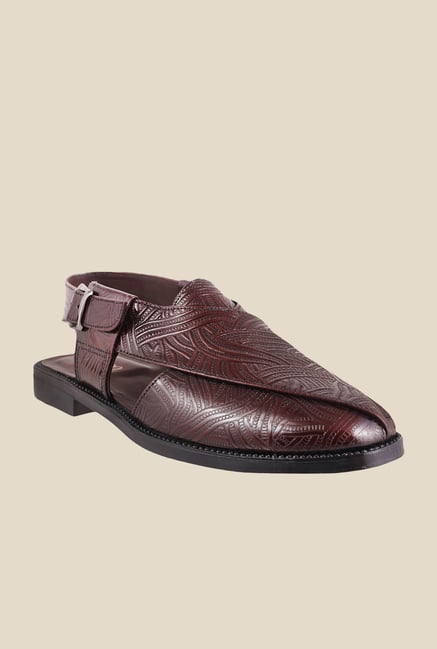 Metro Maroon Back Strap Formal Sandals Metro Maroon Back Strap Formal Sandals