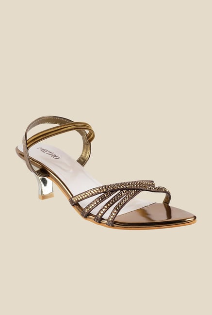 Metro Antique Gold Thong Sandals Metro Antique Gold Thong Sandals