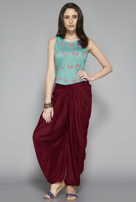 Bombay Paisley by Westside Turquoise Printed Top Bombay Paisley by Westside Turquoise Printed Top