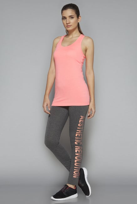 Westsport by Westside Pink Solid T-Shirt Westsport by Westside Pink Solid T-Shirt
