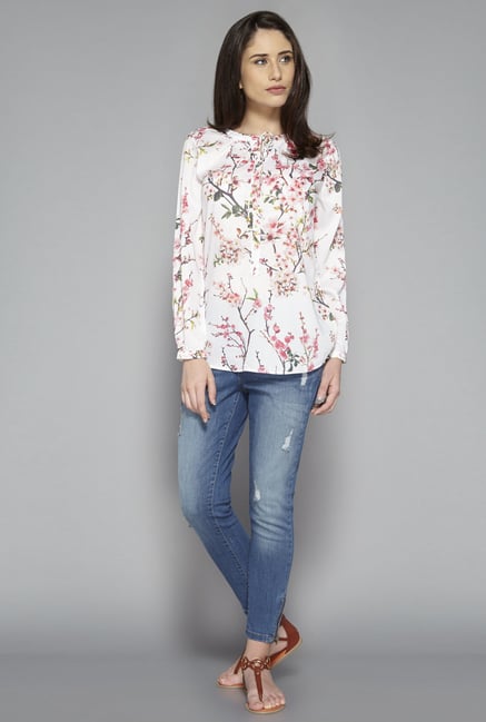 LOV by Westside Off White Cleo Blouse LOV by Westside Off White Cleo Blouse