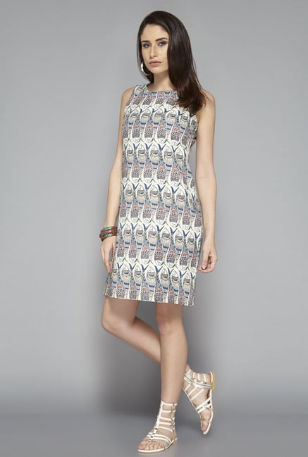Bombay Paisley by Westside Off White Printed Dress Bombay Paisley by Westside Off White Printed Dress