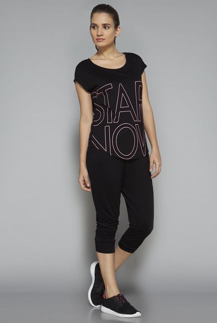 Westsport by Westside Black Printed T-Shirt Westsport by Westside Black Printed T-Shirt