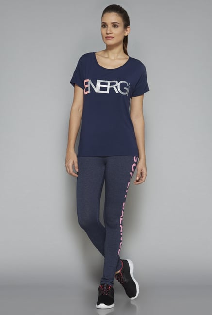 Westsport by Westside Navy Printed Leggings Westsport by Westside Navy Printed Leggings