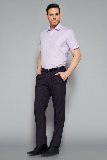 Weststreet by Westside Purple Solid Shirt Weststreet by Westside Purple Solid Shirt