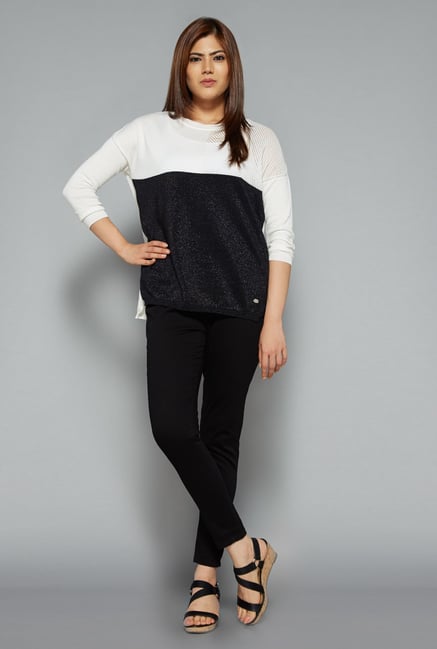 Gia by Westside Black Solid Trouser Gia by Westside Black Solid Trouser