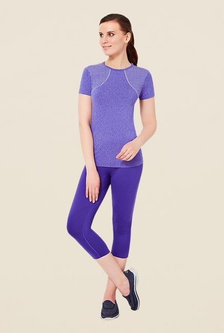Amante Purple Sports Slim Fit T Shirt Amante Purple Sports Slim Fit T Shirt