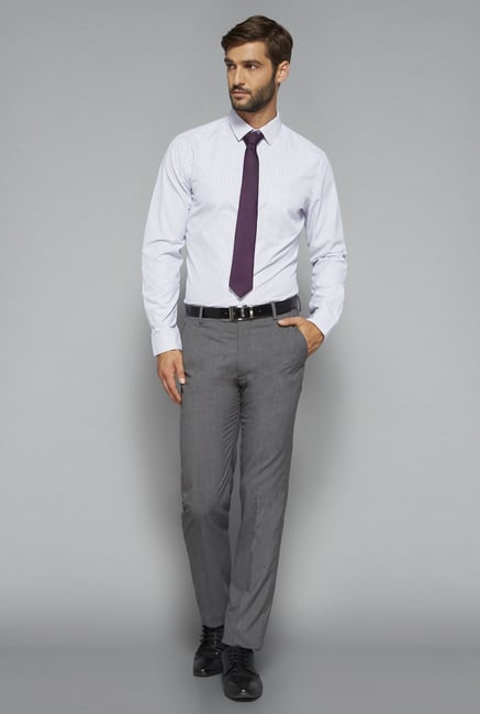Weststreet by Westside White Striped Shirt Weststreet by Westside White Striped Shirt