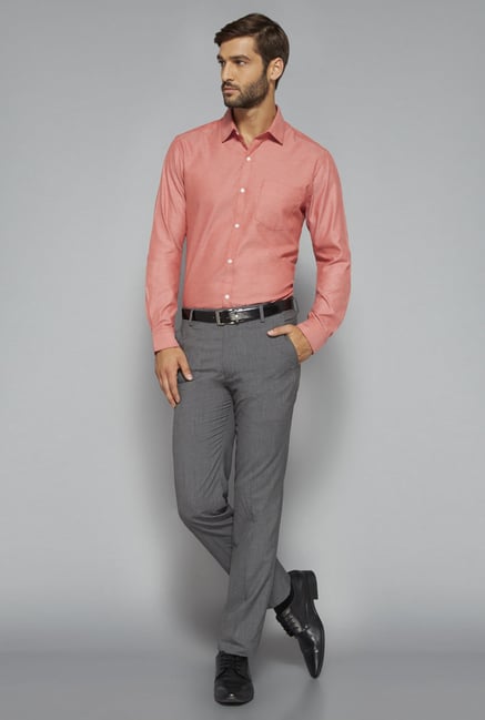Weststreet by Westside Coral Solid Shirt Weststreet by Westside Coral Solid Shirt