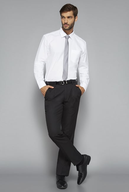 Weststreet by Westside White Solid Shirt Weststreet by Westside White Solid Shirt