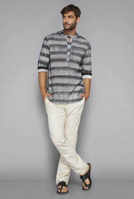 ETA by Westside Grey Striped Shirt ETA by Westside Grey Striped Shirt