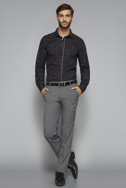 Weststreet by Westside Black Printed Shirt Weststreet by Westside Black Printed Shirt