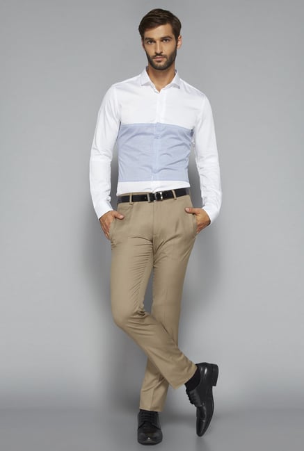 Weststreet by Westside White Striped Shirt Weststreet by Westside White Striped Shirt