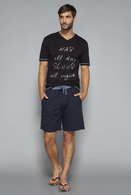 Bodybasics by Westside Navy Solid Shorts Bodybasics by Westside Navy Solid Shorts