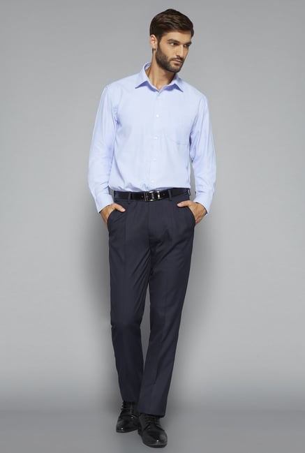 Weststreet by Westside Light Blue Solid Shirt Weststreet by Westside Light Blue Solid Shirt