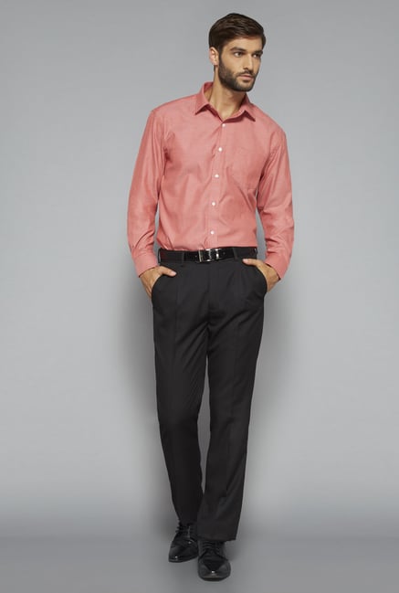 Weststreet by Westside Coral Solid Shirt Weststreet by Westside Coral Solid Shirt