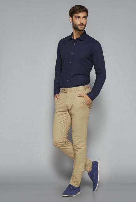 Ascot by Westside Navy Textured Shirt Ascot by Westside Navy Textured Shirt