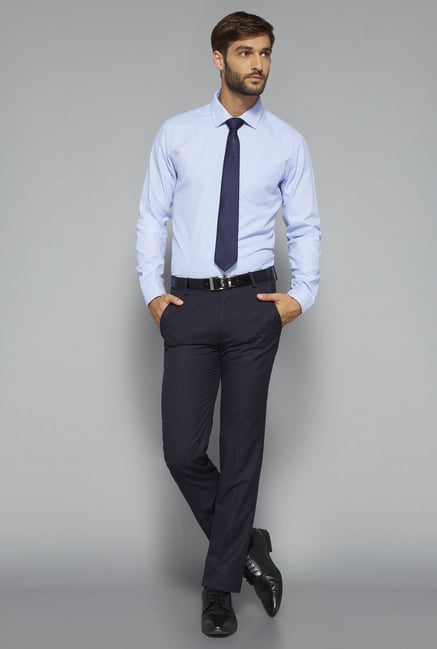 Weststreet by Westside Light Blue Solid Shirt Weststreet by Westside Light Blue Solid Shirt