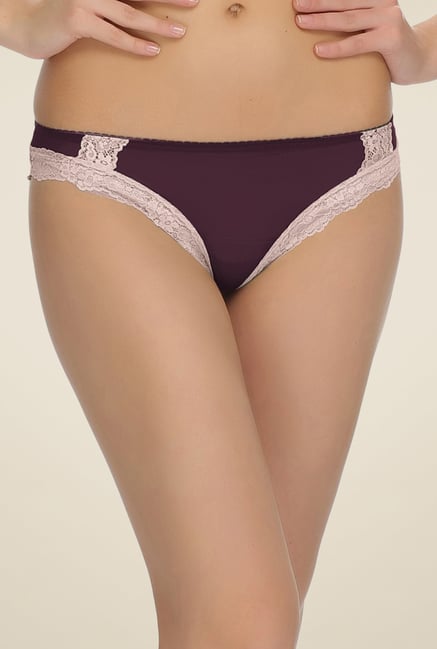 Clovia Purple Lacy Bikini Panty Clovia Purple Lacy Bikini Panty
