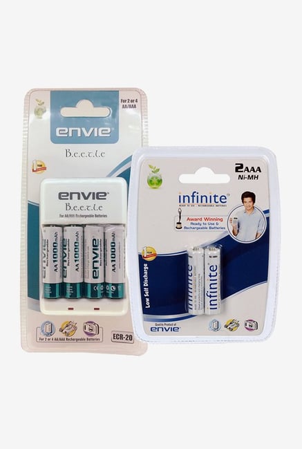 Envie ECR-20 Charger (4+2) 2100 & 800 mAh Battery (White) Envie ECR-20 Charger (4+2) 2100 & 800 mAh Battery (White)