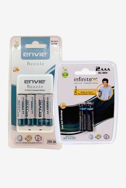 Envie ECR-20 Charger 2100 & 1100 mAh Battery (White) Envie ECR-20 Charger 2100 & 1100 mAh Battery (White)