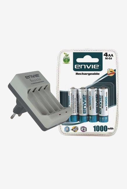 Envie ECR-20 Charger with 4xAA 1000 mAh Battery (White) Envie ECR-20 Charger with 4xAA 1000 mAh Battery (White)