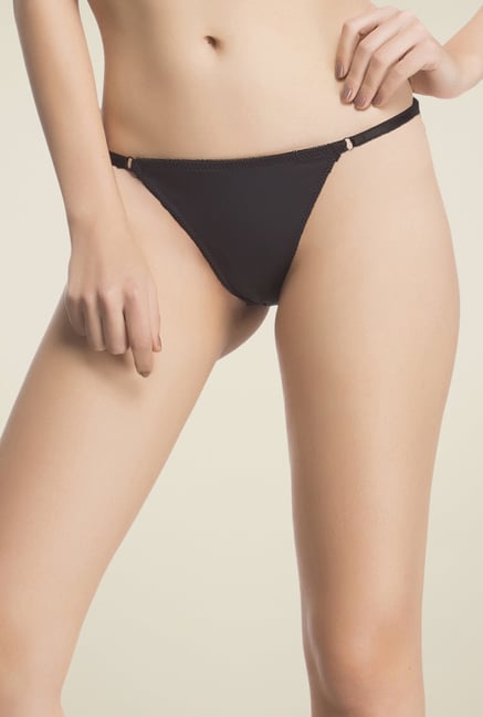 Clovia Black Solid Bikini Panty Clovia Black Solid Bikini Panty