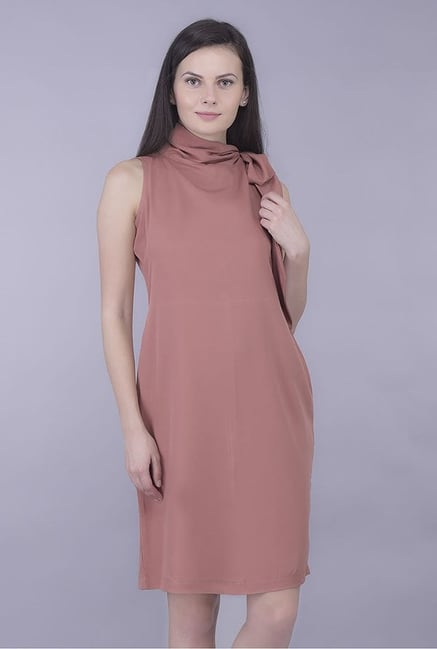 Kaaryah Pink Solid Dress Kaaryah Pink Solid Dress