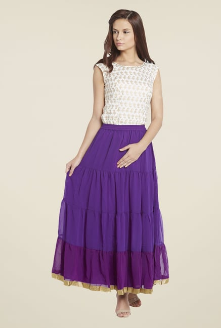 Globus Purple Solid Skirt Globus Purple Solid Skirt