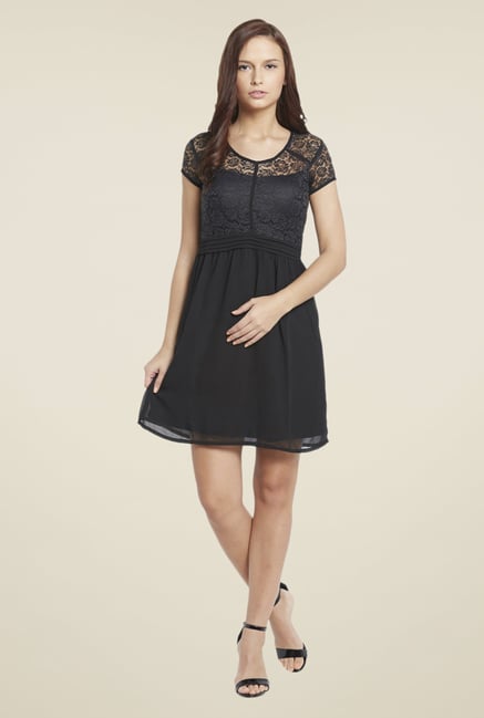 Globus Black Lace Mini Dress Globus Black Lace Mini Dress