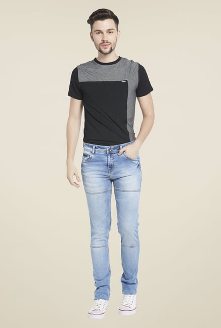 Globus Blue Heavily Washed Jeans Globus Blue Heavily Washed Jeans