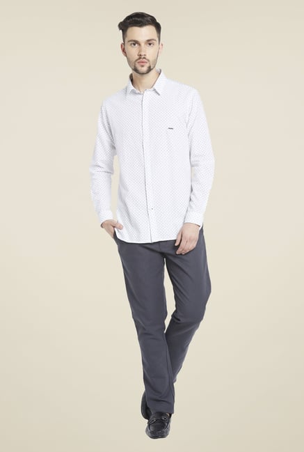 Globus White Printed Shirt Globus White Printed Shirt